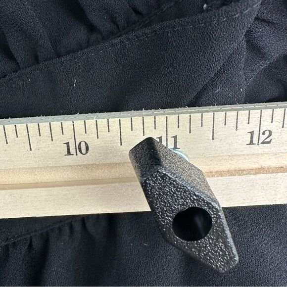 Anthropologie Leith Romper Size XS Black‎ Classic Simple Minimal Summer - Picture 10 of 11